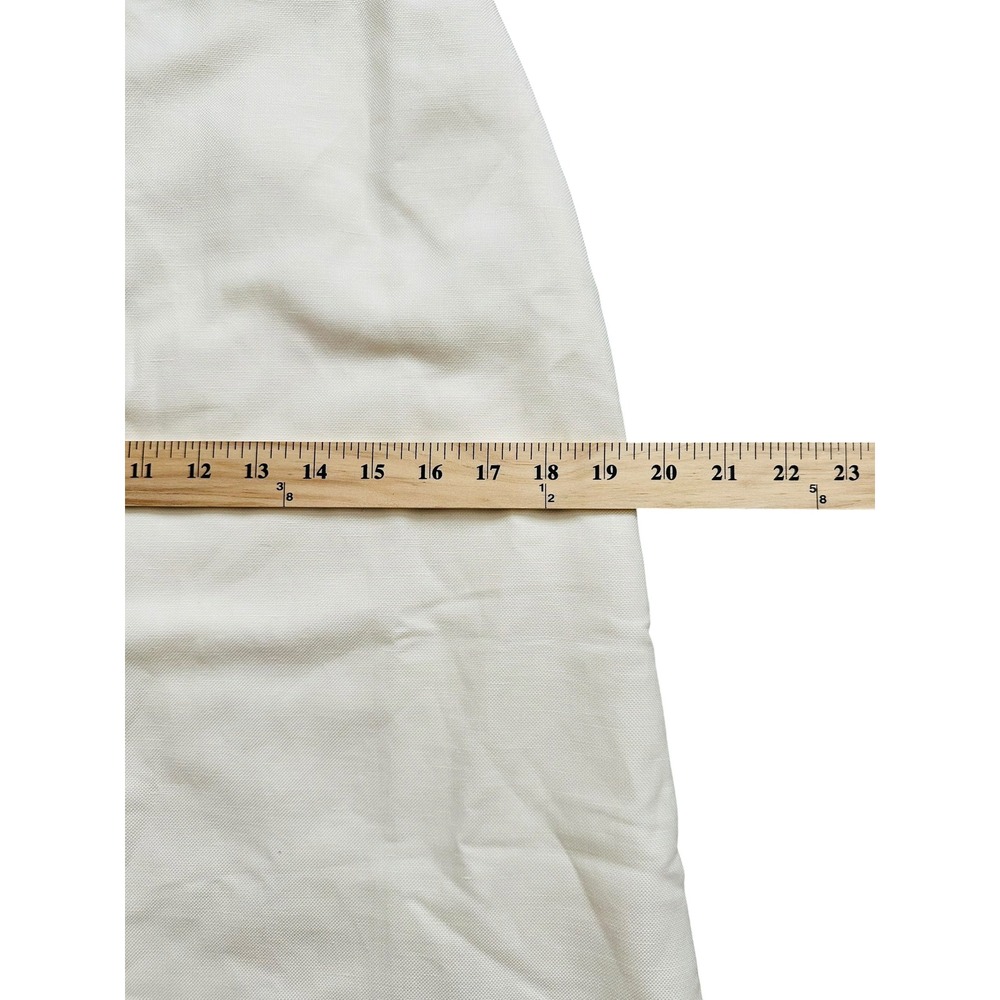 Minimalist Maria de la Orden Costa Skirt NWT White Midi 36 Cotton Hemp Coastal - Picture 4 of 7